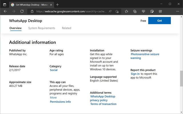 微软Win11商店Web版终于显示应用“最后更新”日期