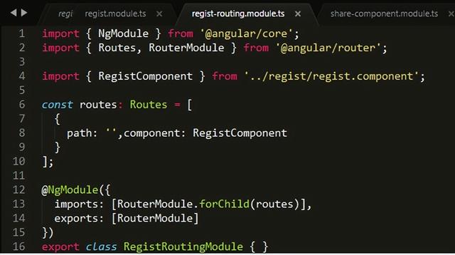 「Angular项目实战」Angular5项目模块划分