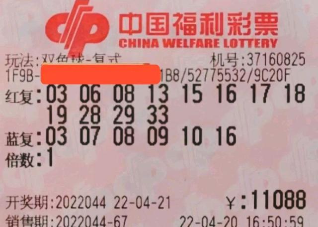99倍剑指5.0亿巨奖！双色球第22044期晒票，繁华过后终将是落幕