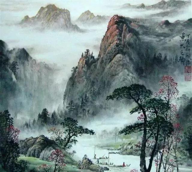 国色山水画插图