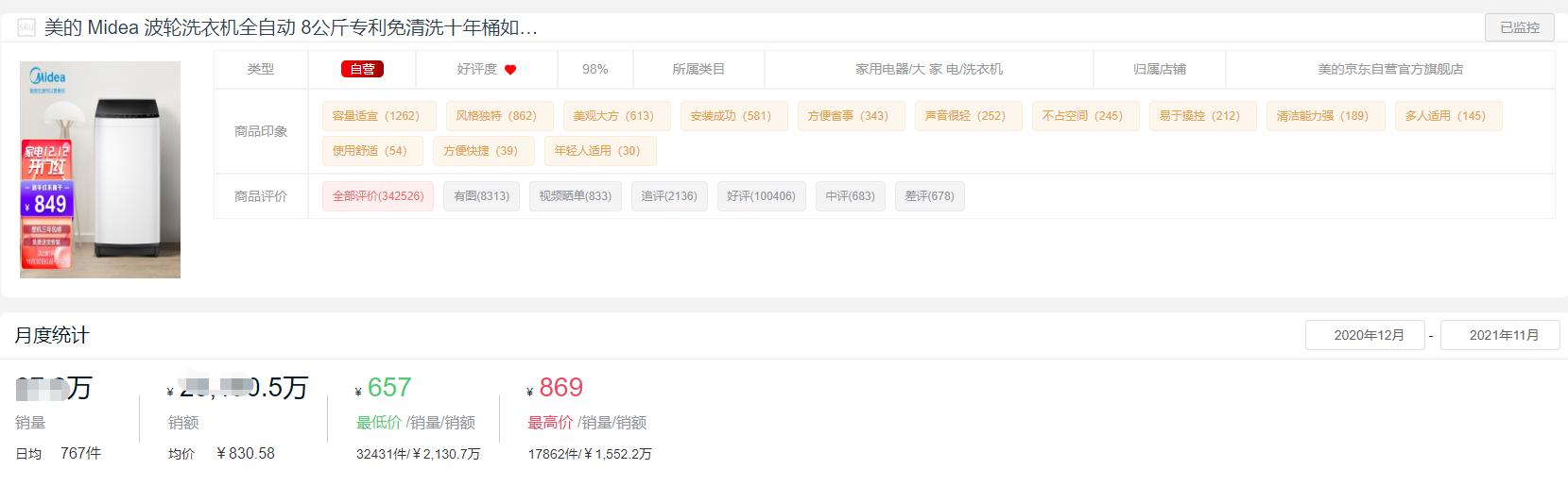 洗衣机排名第一(洗衣机最好品牌排行榜前十名)