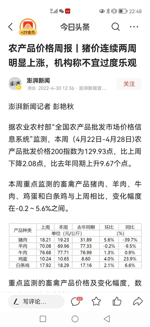 “二师兄”的肉连续两周上涨，后面还会涨吗？