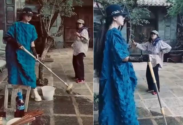 杨丽萍为母亲过节太暖心！十几个菜摆满一桌，亲朋好友众多超热闹
