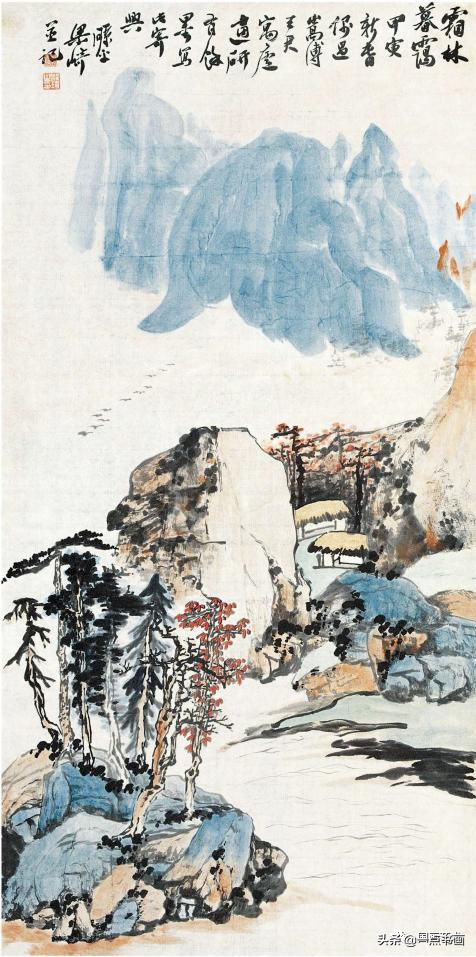 豪放古拙苍劲超逸梁崎山水作品欣赏