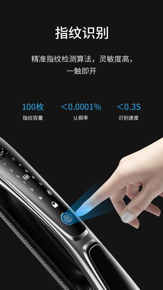 无感解锁，刷脸秒开，人脸识别智能门锁让你彻底解放双手