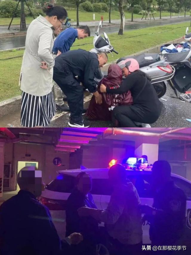 赣州雨҈雨҈雨҈，大树被折断，汽车被压，小心…