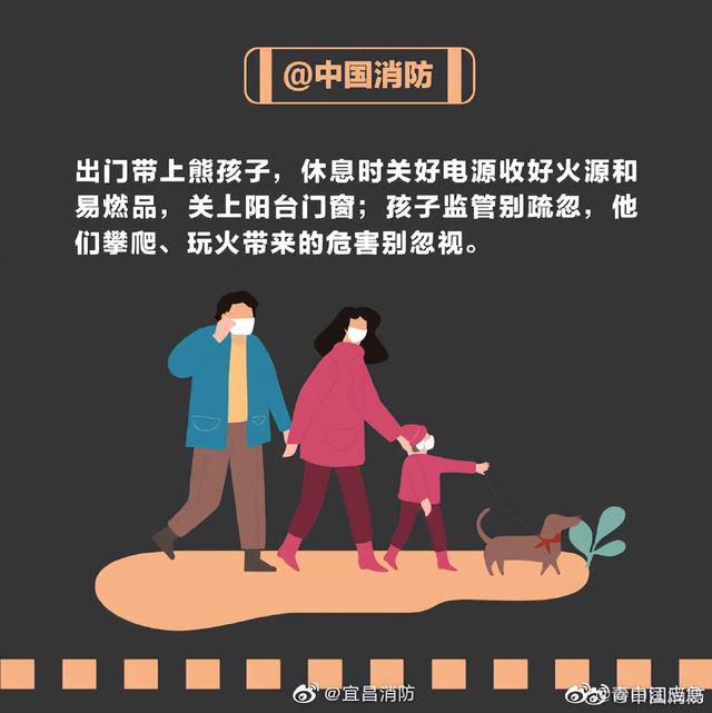 居家隔离也要注意防火哦！