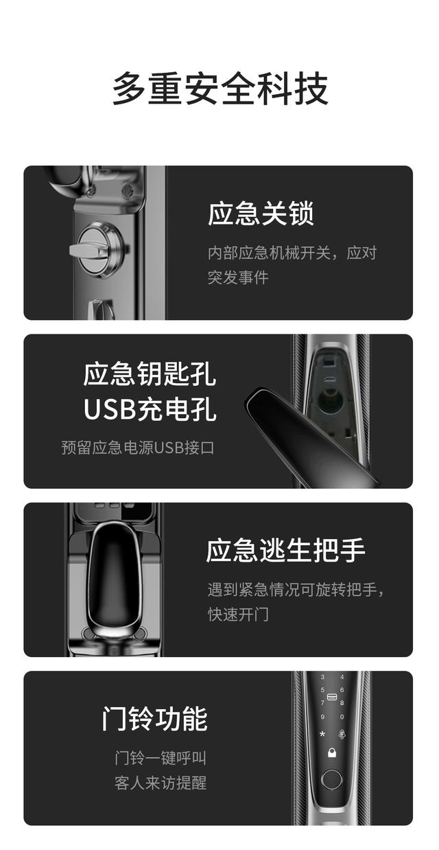 无感解锁，刷脸秒开，人脸识别智能门锁让你彻底解放双手