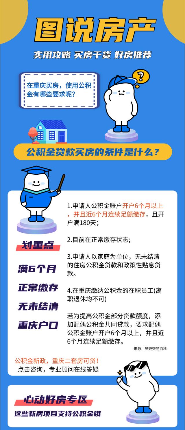 重庆买房用公积金贷款有什么条件「重庆市住房公积金贷款条件及额度」