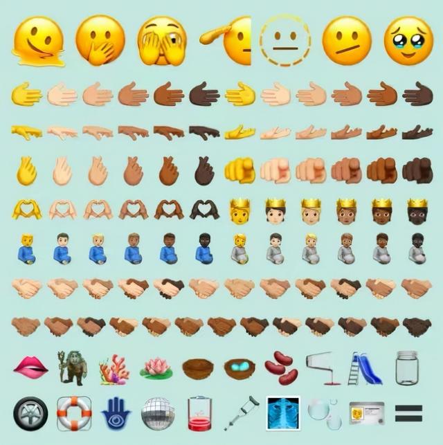 ios154新增男妈妈等表情符号ios143表情