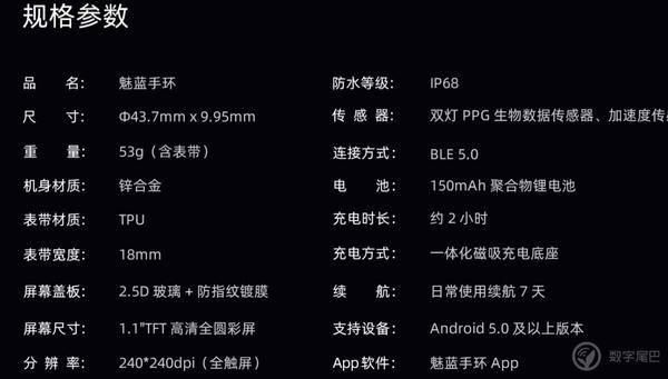 魅蓝手环来啦：LCD 圆形屏幕、7 天续航、249 元