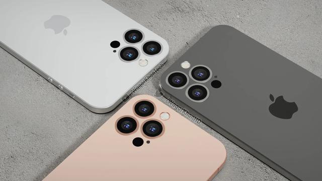 iPhone 14 Pro高清渲染：打孔前摄 后摄不凸起