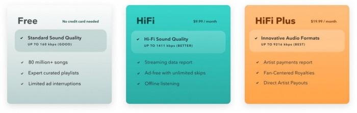 Tidal宣布新的免费选项 将HiFi计划的费用降至10美元