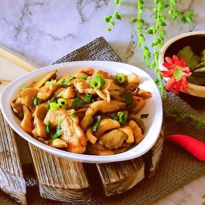 木耳蘑菇炒肉的做法  蘑菇炒肉的做法
