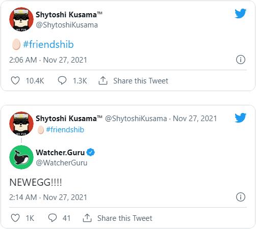 柴犬币首席开发者发推预告 或与零售商新蛋达成合作