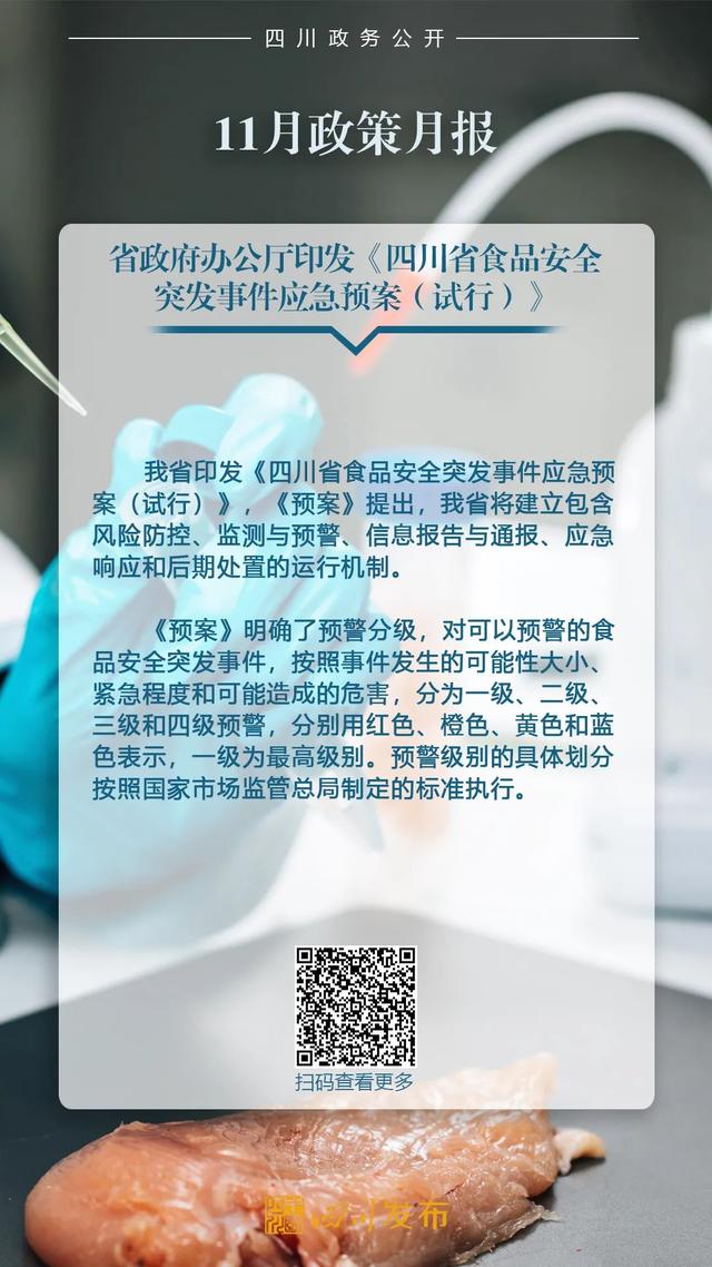 11月，四川省政府出台了这些重要政策
