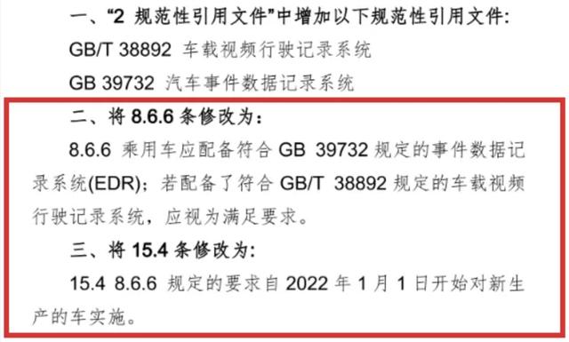 明年起新车强制安装EDR，汽车“黑匣子”赛道即将爆发