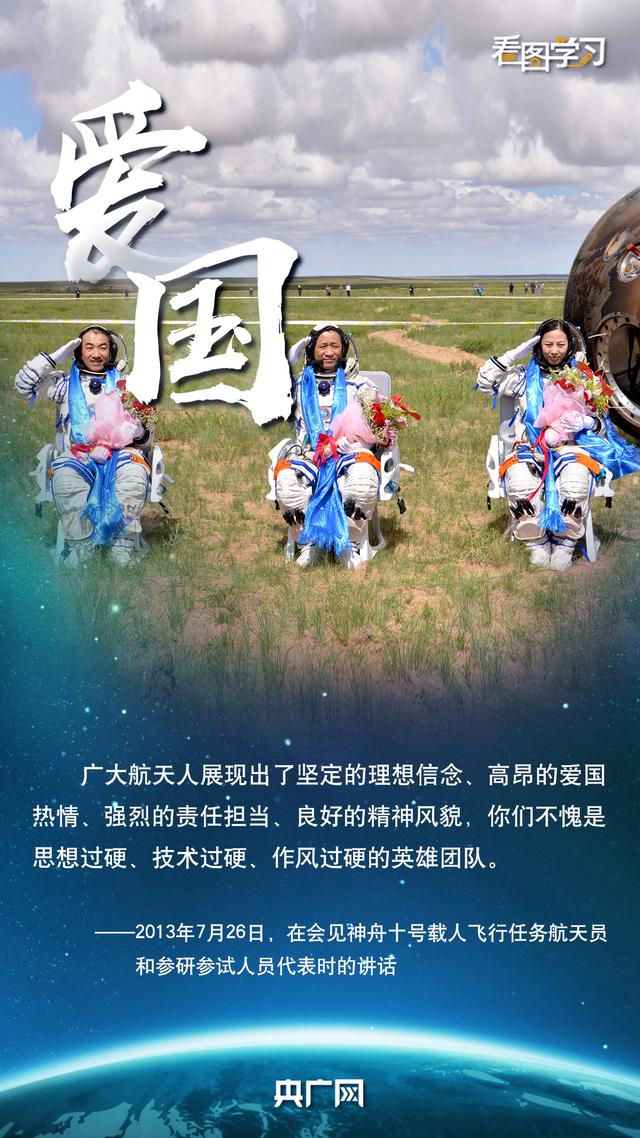看图学习·情系太空丨总书记点赞中国航天精气神
