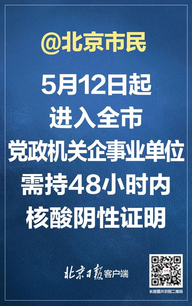 北京：公共场所将查48小时核酸证明