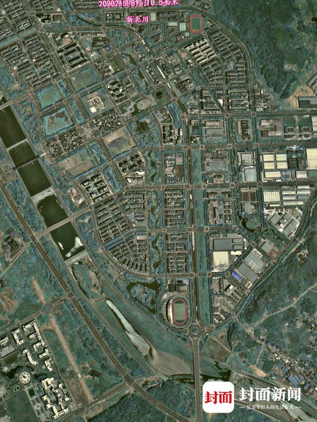 卫星图见证变化 记录汶川地震14年伤痕修复