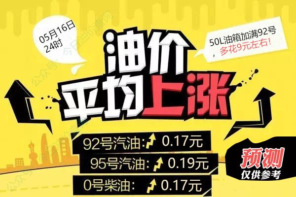 1019头条 | 明晚油价上涨，全面“9元时代”