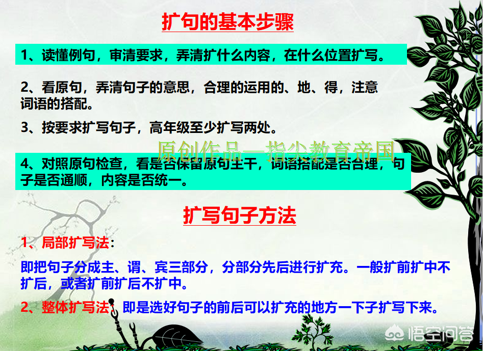 小学语文扩写句子技巧：添加细节与修饰词提升表达效果