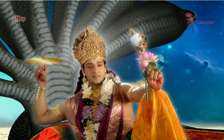 毗湿奴(vishnu)和梵天,湿婆并列为印度教的三大主神,其中又以毗湿奴