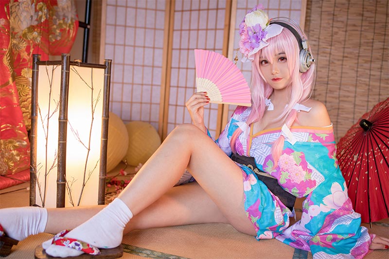 [cosplay]蜜汁猫裘 - 索尼子和服 原版套图[19P/353MB] cosplay 第1张
