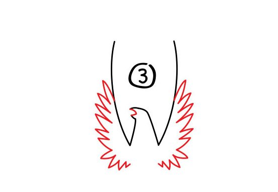凤凰简笔画步骤图漫画教学