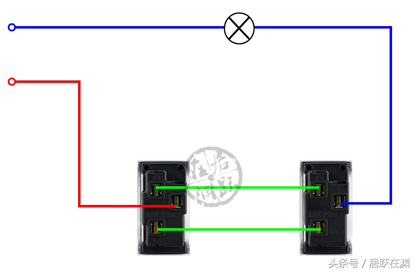電燈雙控開關的所有用法,兩個開關控制一盞燈的3種接法