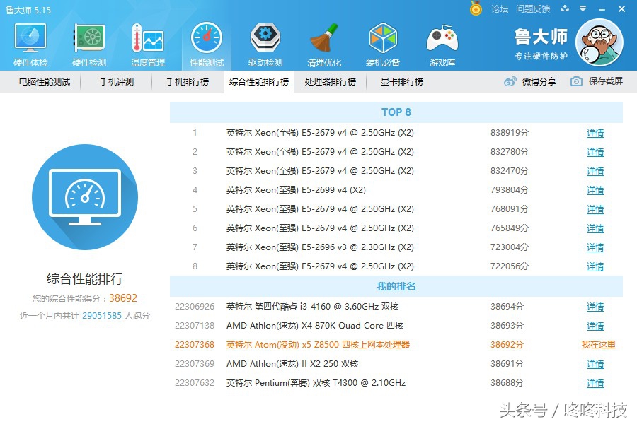 我們先回顧一下參數處理器:英特爾03凌動64 x5-z8500四核處理器