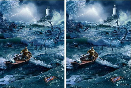 大家来找茬:6张图你能找出几处不同?给找到20个以上的点赞!