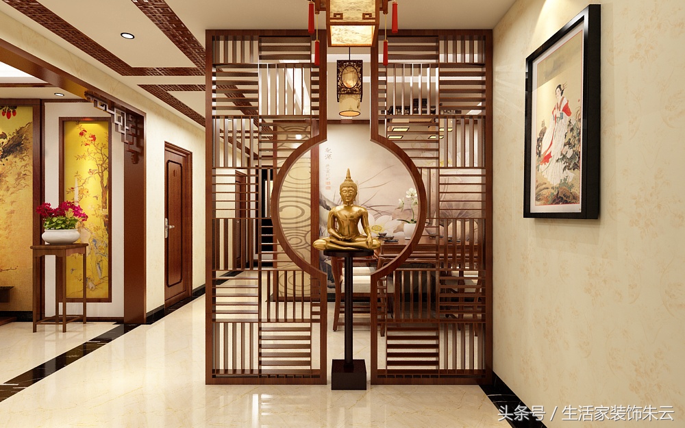 石家庄元氏天山水榭花都220平米中式案例分析