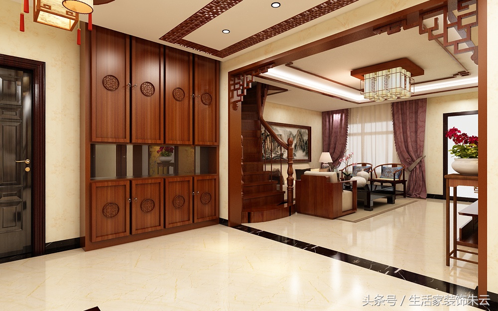 石家庄元氏天山水榭花都220平米中式案例分析