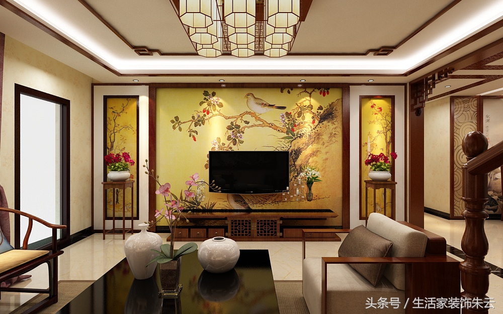 石家庄元氏天山水榭花都220平米中式案例分析