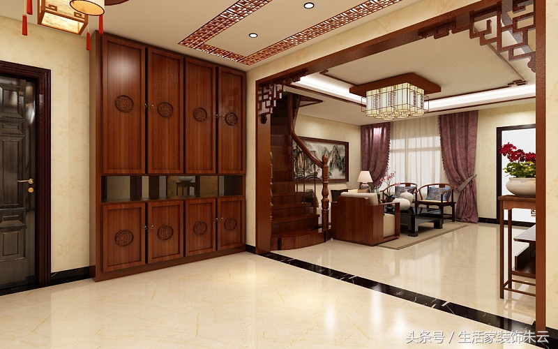 石家庄元氏天山水榭花都220平米中式案例分析