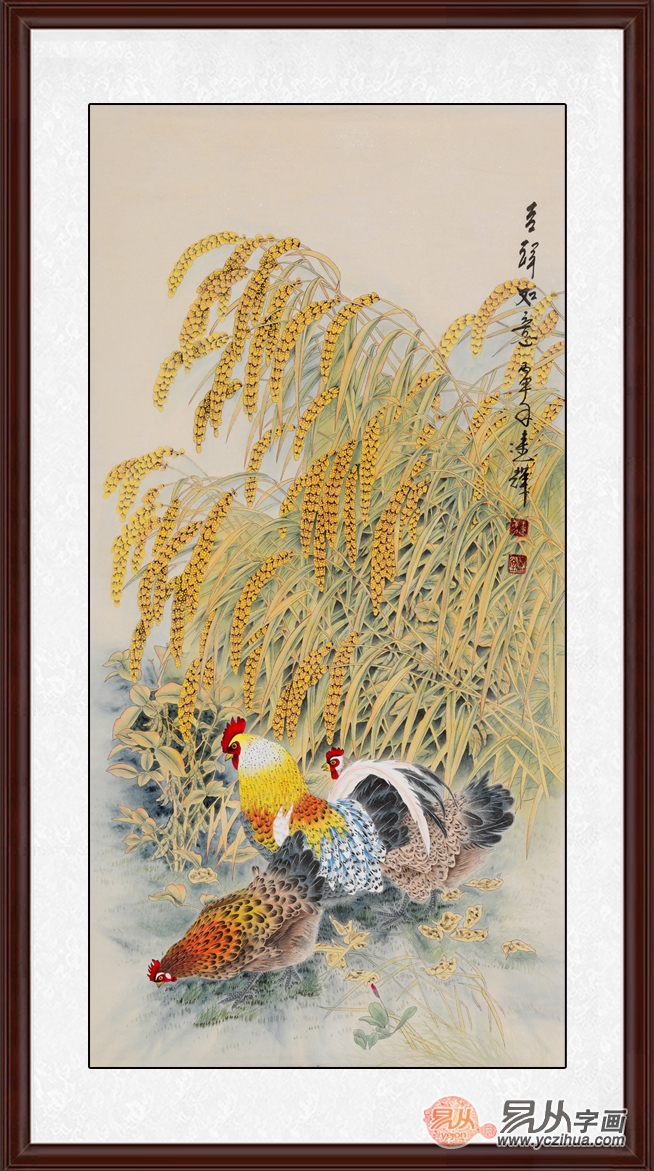 鸡年送吉利 2017年大吉大利的公鸡图赏析