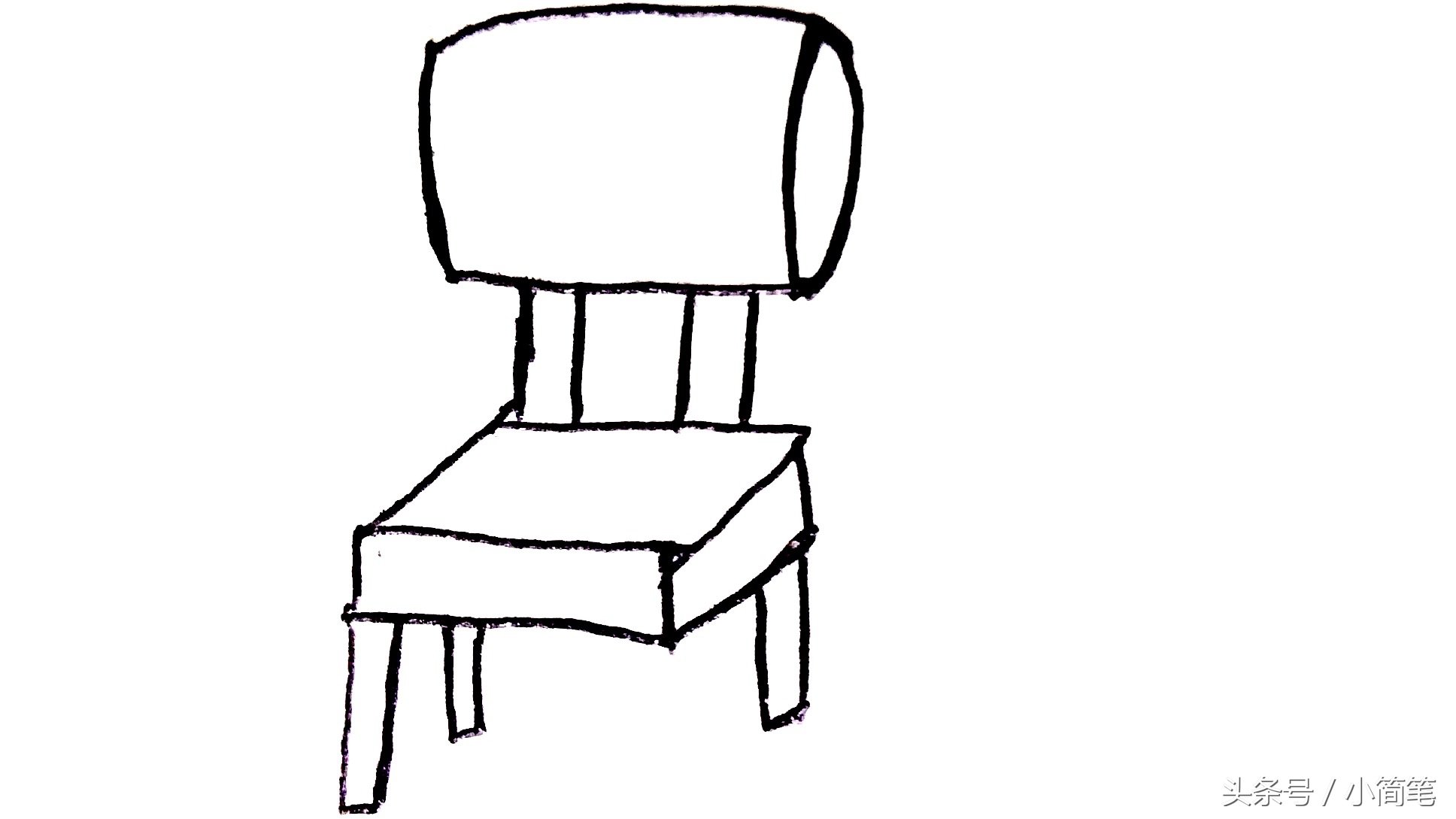 椅子卡通 简笔画图片
