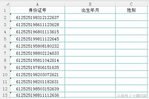 wps身份证提取性别(WPS表格如何快速从身份证号中提取出生年月和性别信息)