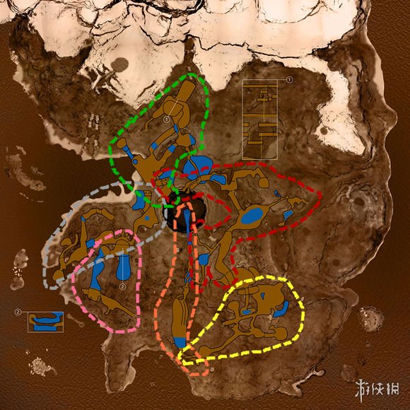 森林登山镐位置地图图片