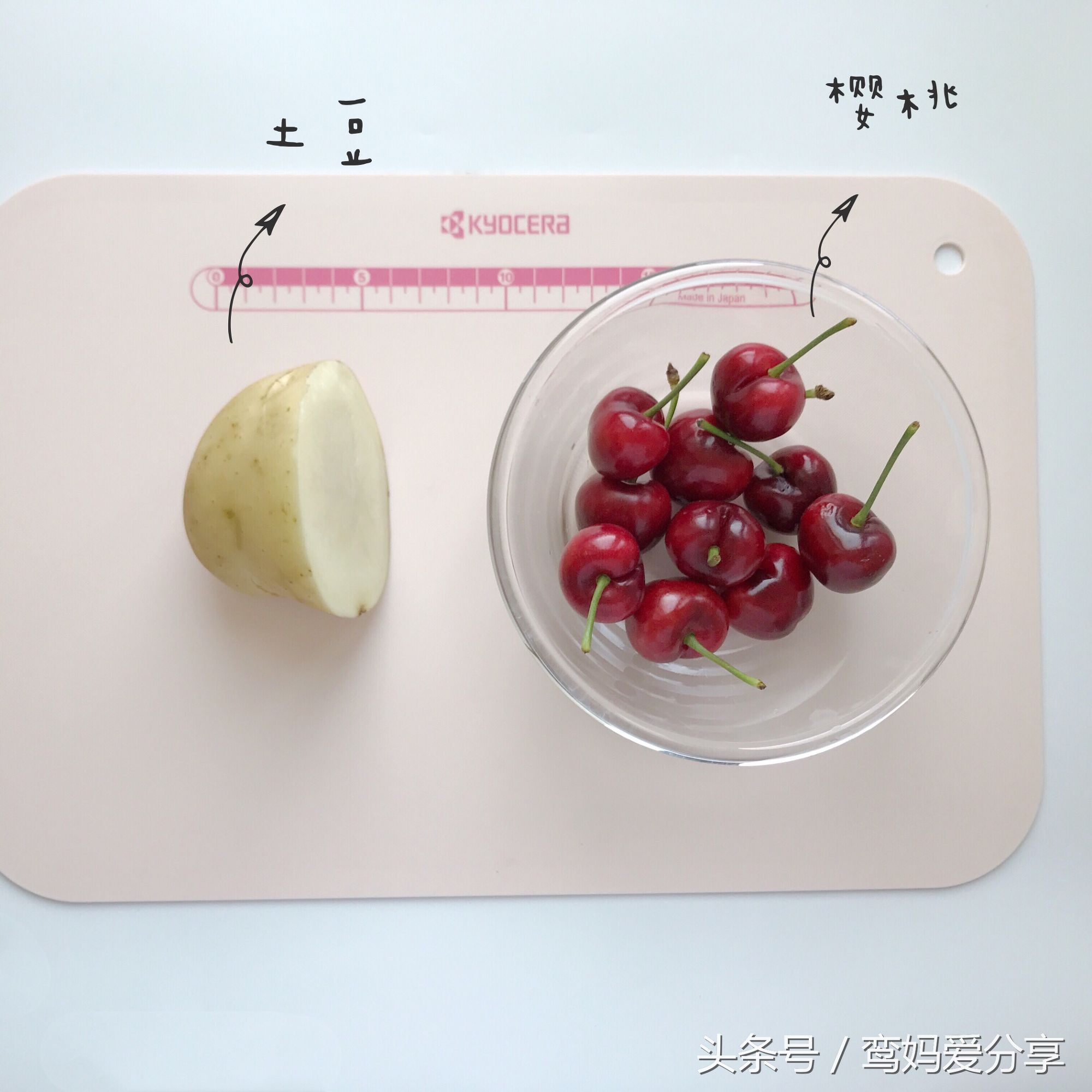 4~6个月宝宝辅食｜樱桃土豆泥、果汁，水果中的宝宝补铁佳品