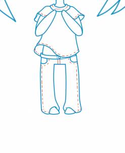 儿童简笔画:简易的日常服饰画法,裙子鞋子等带你美出天际