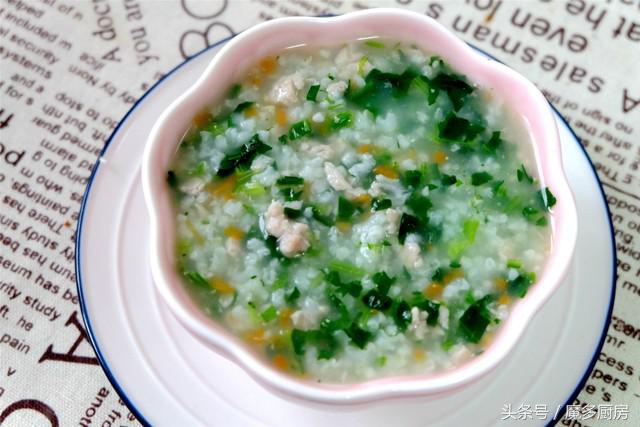 菠菜瘦肉粥的做法(菠菜瘦肉粥的做法大全窍门)-我的快乐小窝