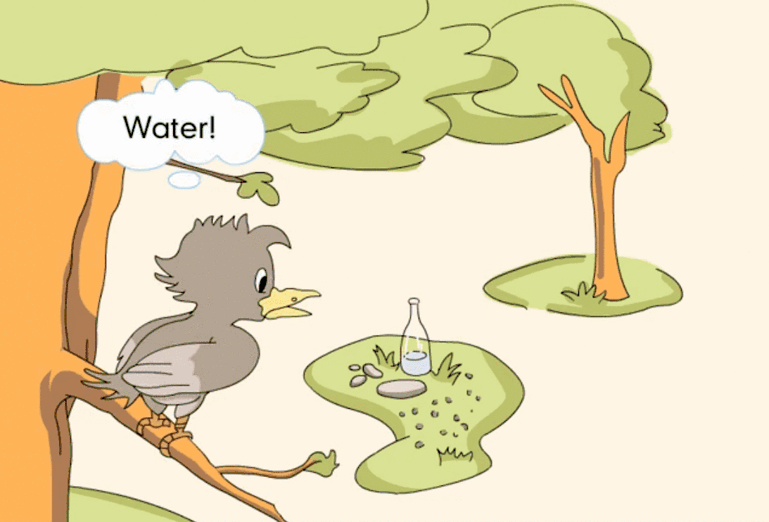 讲故事,英文绘本故事——乌鸦喝水