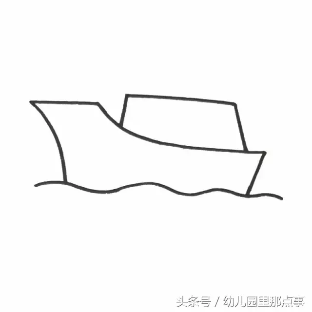 船简笔画（动态简笔画丨船、飞机、轮船、汽车、坦克）