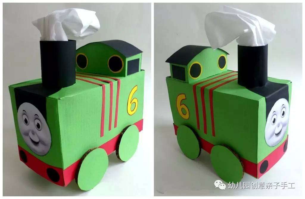 幼儿园废物利用手工：汽车卡纸制作教程图片分享