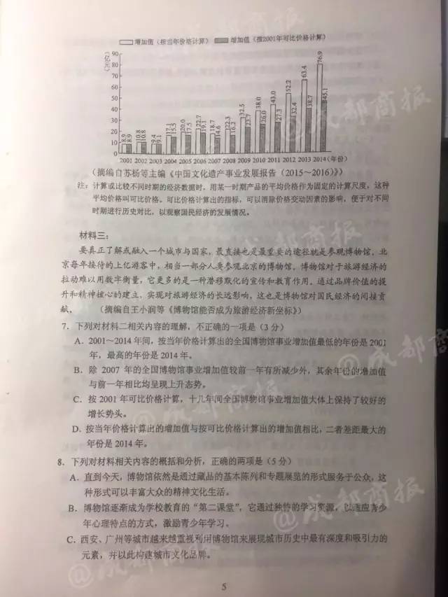 完整版！2017年四川高考语文、英语、（文理）数学、理（文）综试题及答案公布！