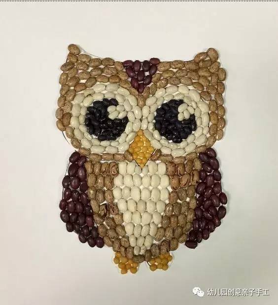 谷物贴画图片(幼儿园亲子手工之粘贴画) - 赤虎壹号