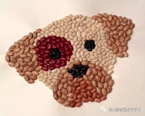 谷物贴画图片(幼儿园亲子手工之粘贴画) - 赤虎壹号