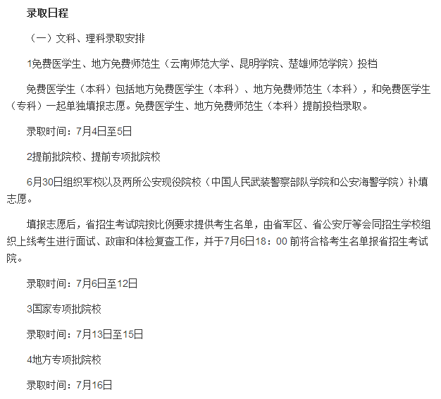 来源各地招生办官网 2017年高考考生最关注的不同批次录取时间